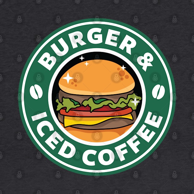 Burger and Iced Coffee by spacedowl